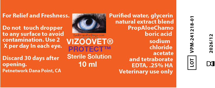 VIZOOVET PROTECT™  Eye Drops with Hyaluron (HA) 10ml Standard bottles